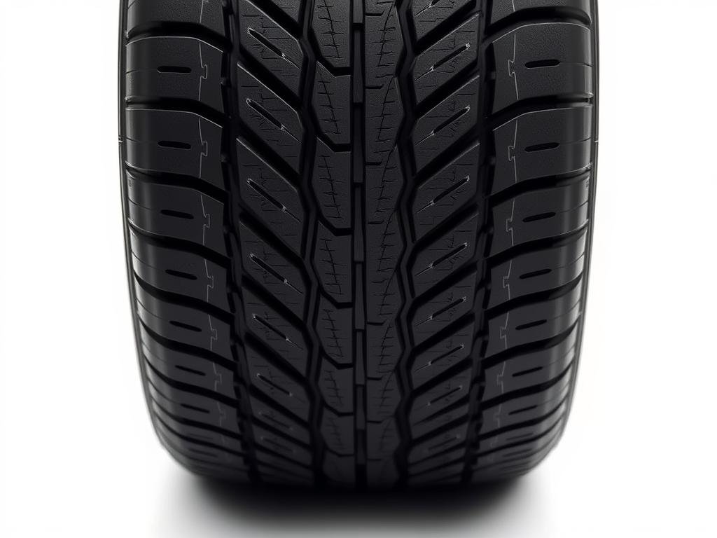 Close-up of tyre tread pattern for Tesla Model Y Close-up of tyre tread pattern for Tesla Model Y