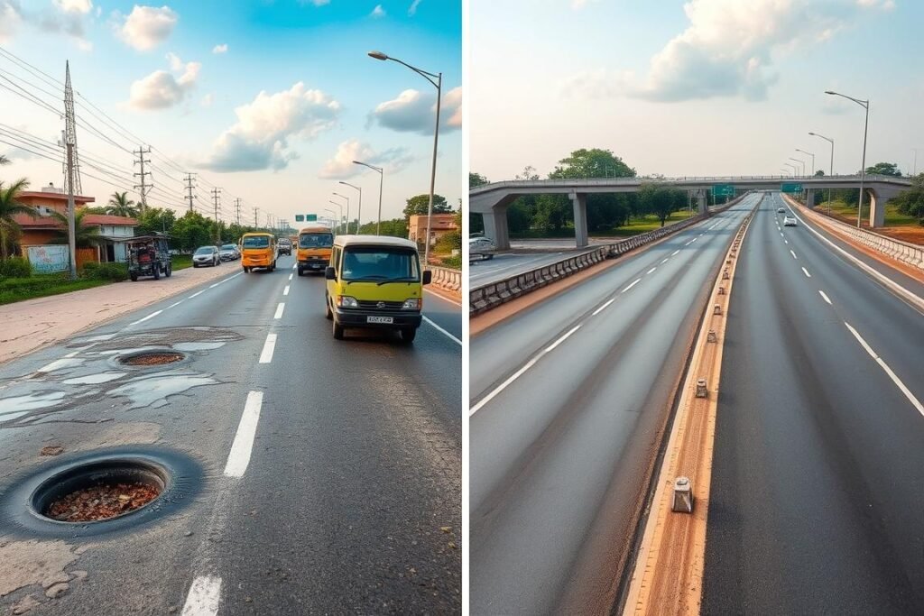 Comparison of road conditions in India versus USA affecting tyre changes India vs USA frequency Comparison of road conditions in India versus USA affecting tyre changes India vs USA frequency