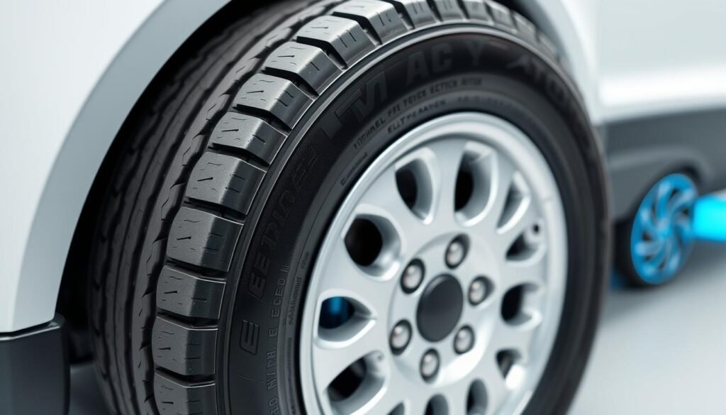 Electric vehicle tire with low rolling resistance design for 2024 tyre technology trends