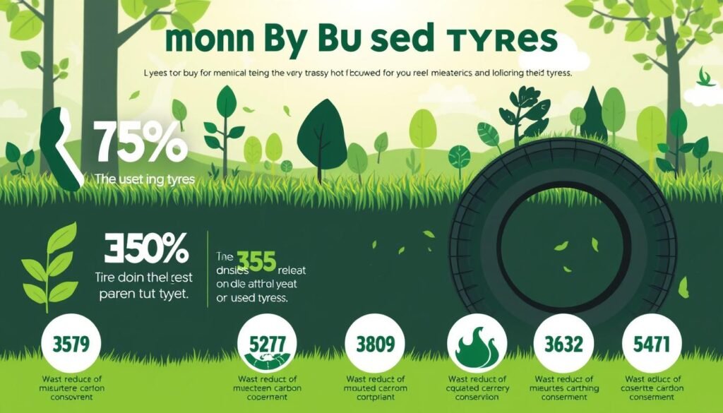 Environmental impact reduction when buying used tyres online