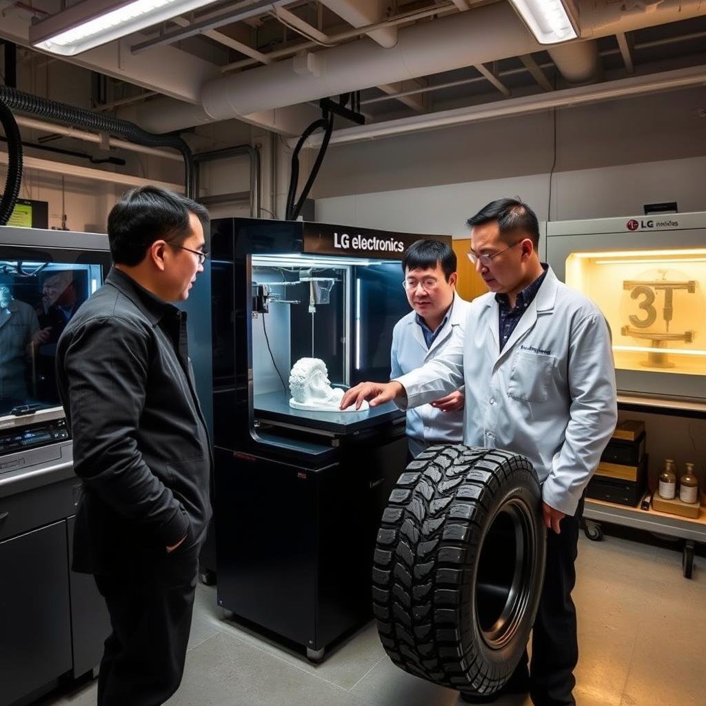 LG Electronics and Hankook Tire collaboration on 3D printing technology LG Electronics and Hankook Tire collaboration on 3D printing technology