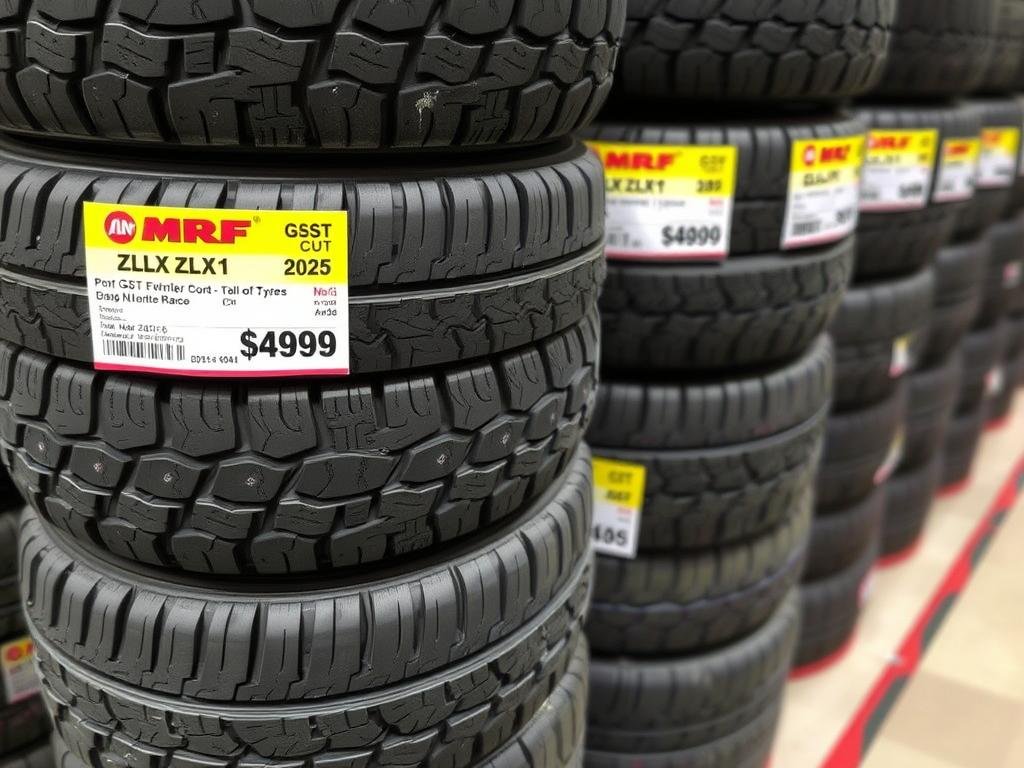 MRF ZLX car tyres with new GST rate in Mumbai