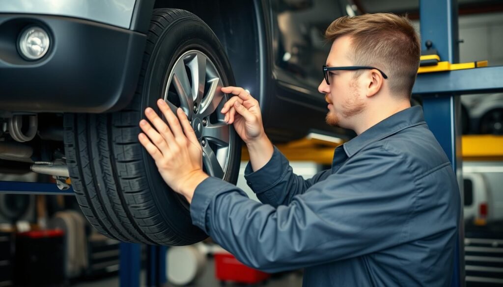 Professional tyre inspection to determine when tyre need to change