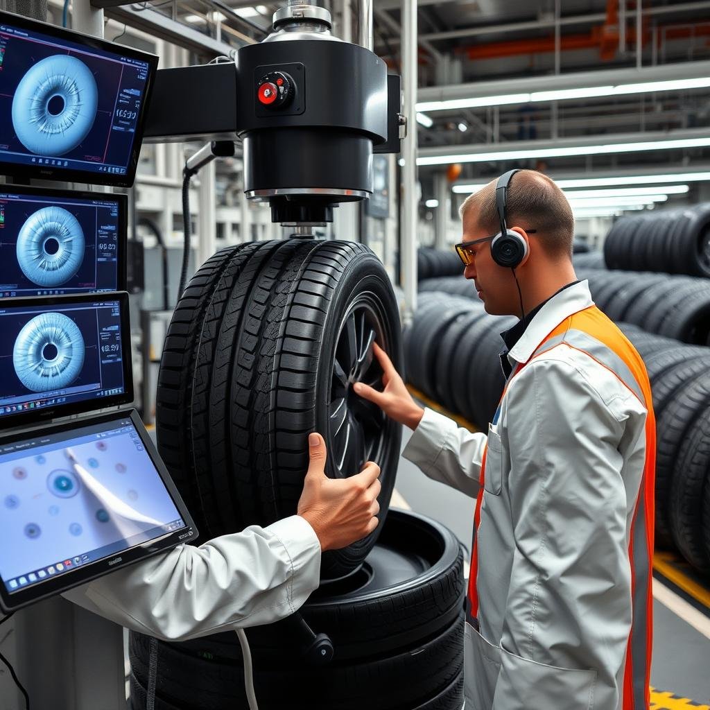 Quality control inspection at Siddhi Tyre, ensuring every product delivers the Siddhi Difference