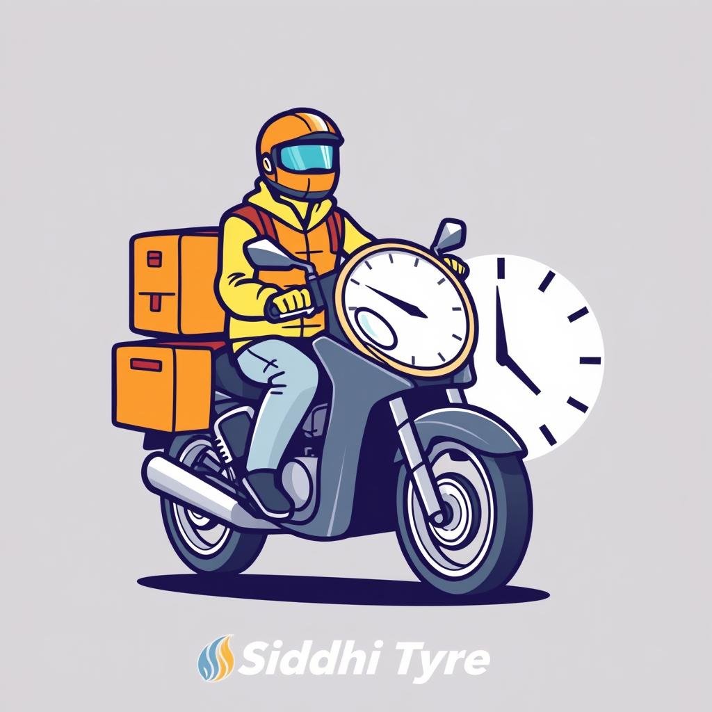 Same-day delivery service illustration for urgent local orders