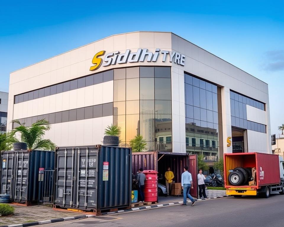 Siddhi Tyre Mumbai headquarters with worldwide shipping operations Siddhi Tyre Mumbai headquarters with worldwide shipping operations