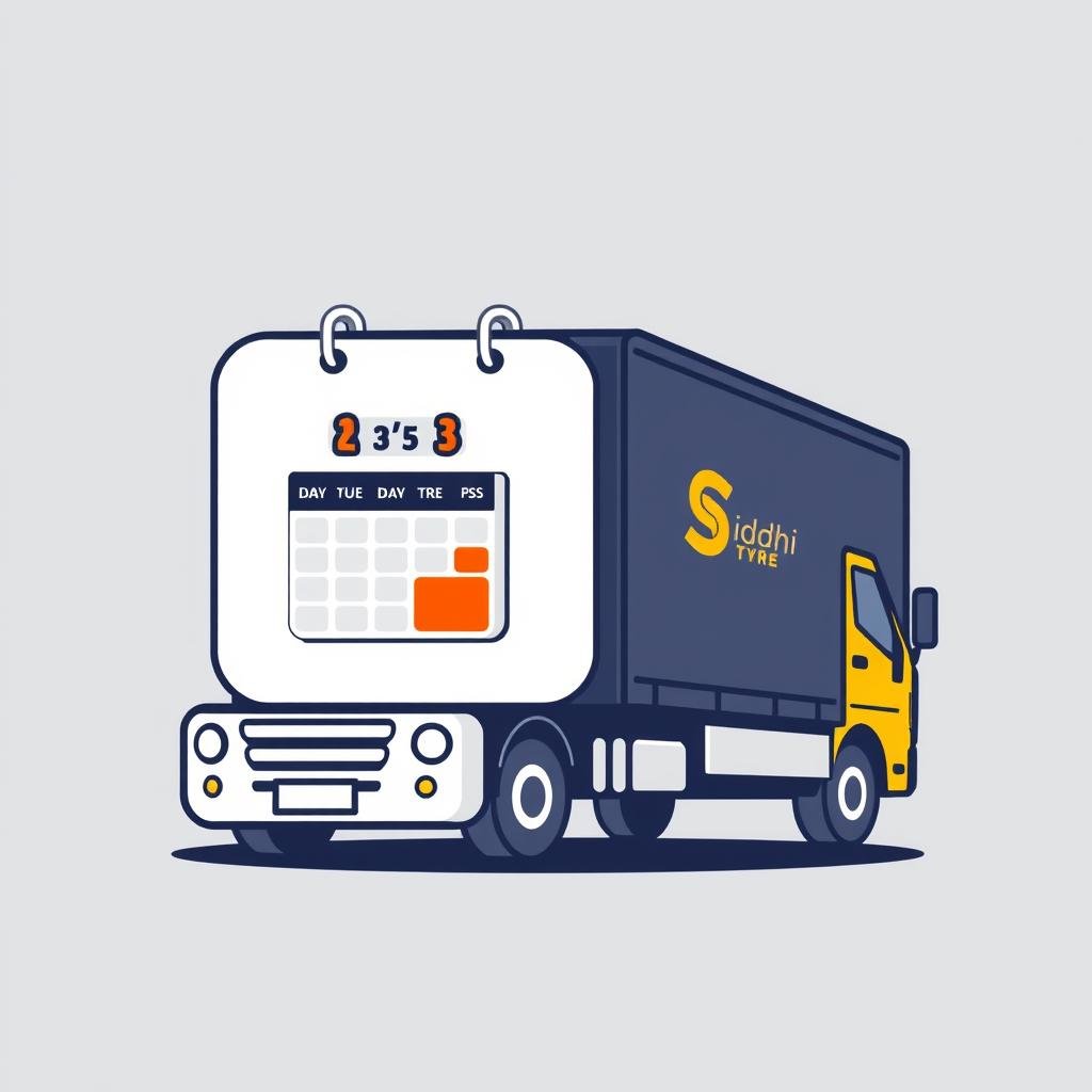 Standard delivery service illustration showing 3-5 day timeframe