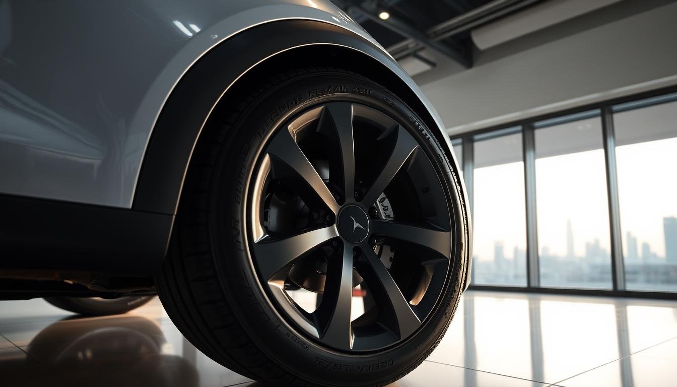 Tesla Model Y with Siddhi premium tyres