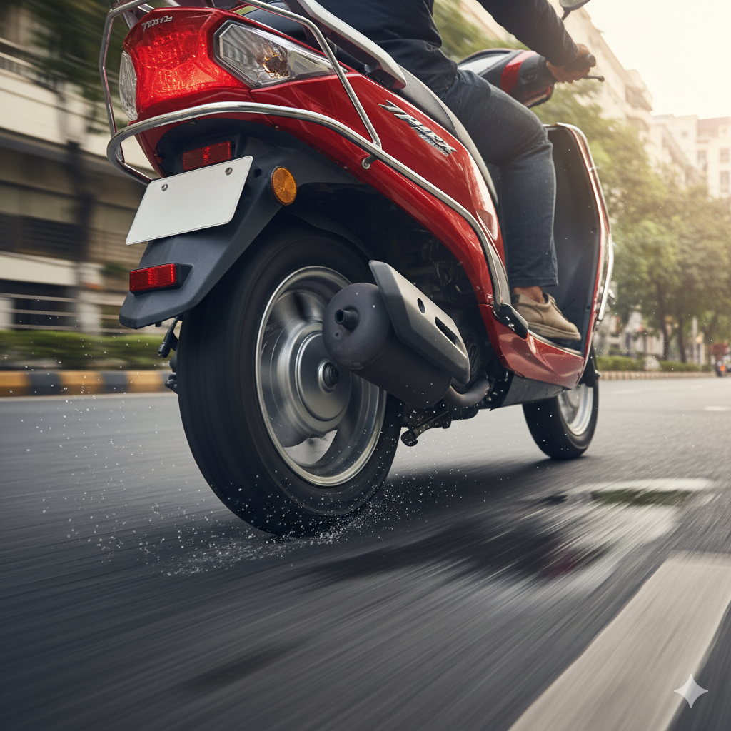 tvs jupiter tyre tubeless price