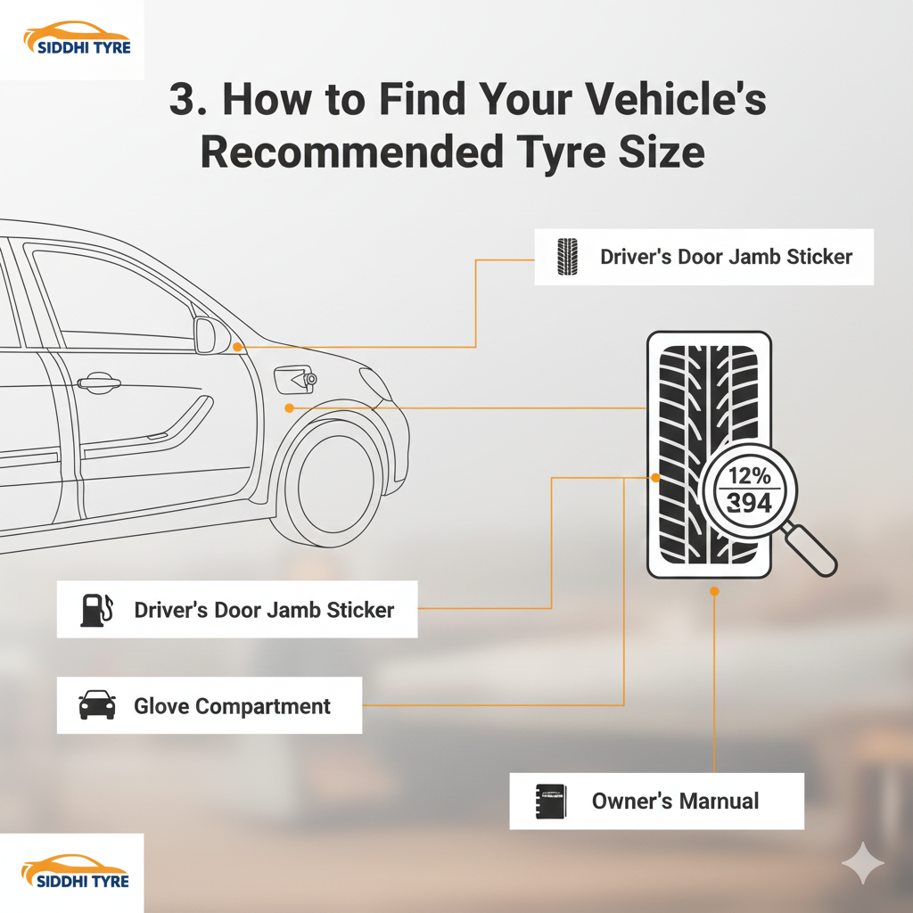 3. How to Find Your Vehicle's Recommended Tyre Size