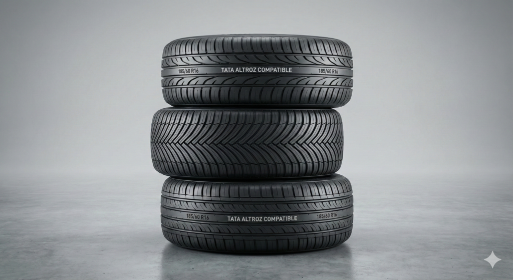 New replacement tyres suitable for Tata Altroz stacked