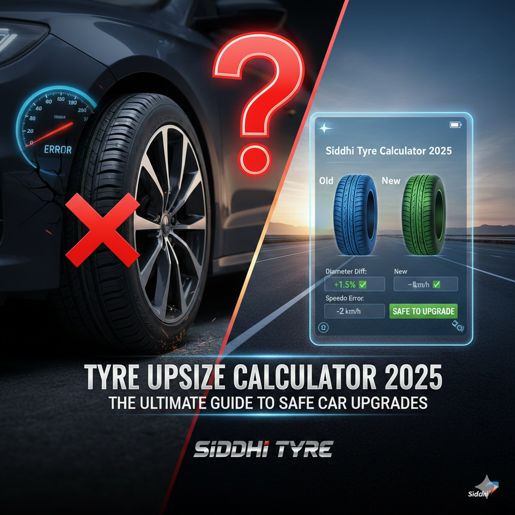 Tyre Upsize Calculator 2025 Check Safety & Speedo Error Siddhi Tyre