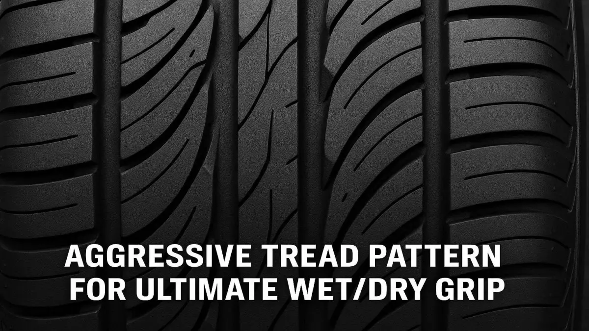 Close up of MRF Zapper C1 90/100-10 scooter tyre tread pattern showing deep grooves.